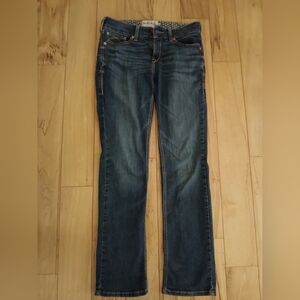 Ariat Women's Dark Blue Straight Leg Jeans Analise Perfect Rise Sz 29R